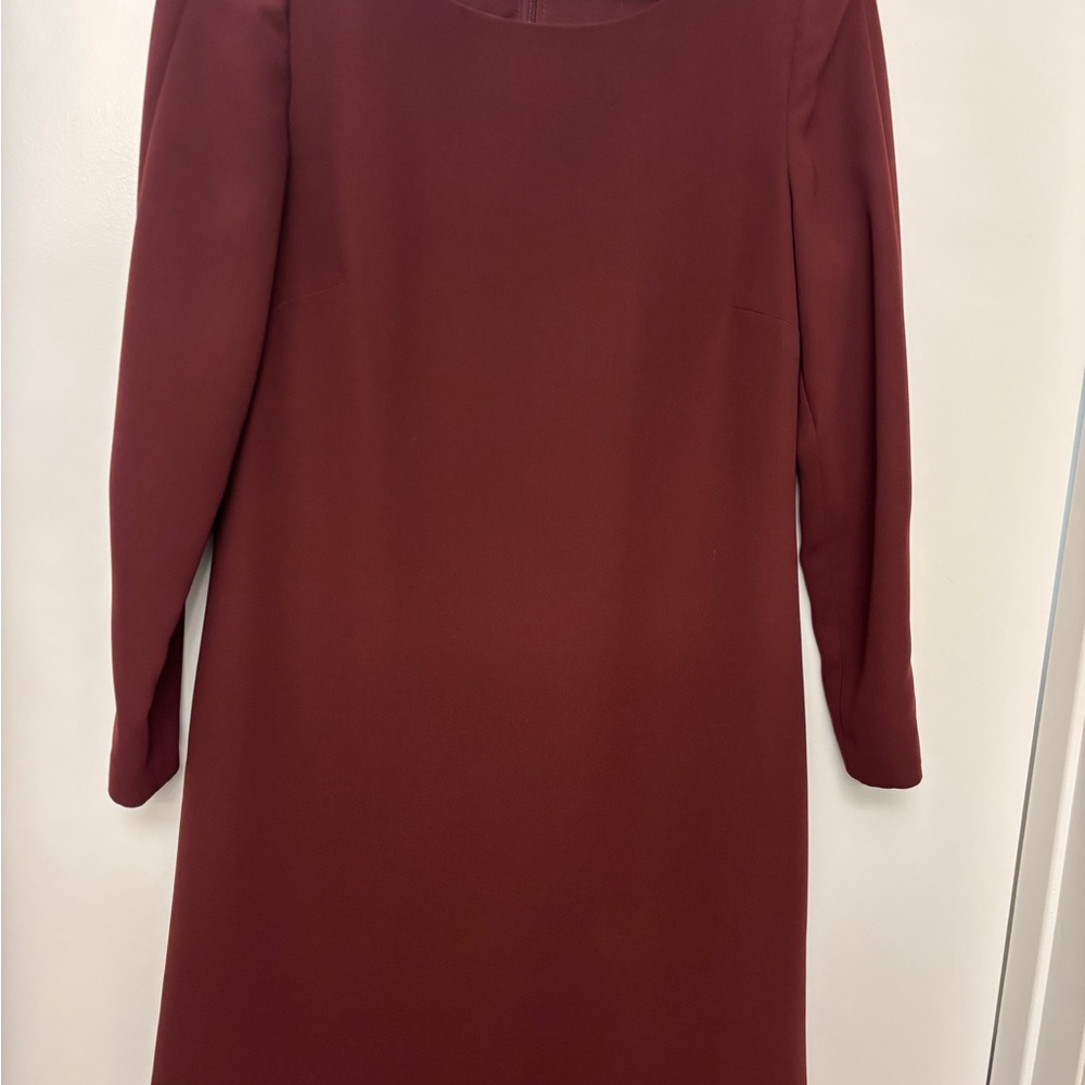 Banana Republic Deep Red Long Sleeve Dress